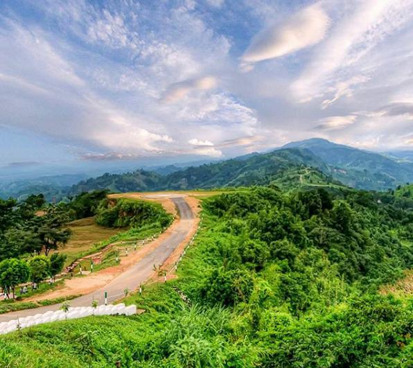 Bandarban hills and mountain view in Bangladesh